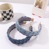 Denim Cloth Cowboy Hair Hoop Headdress Denim Knotted Headband Fashion Cowboy Hair Bands  Streetwear