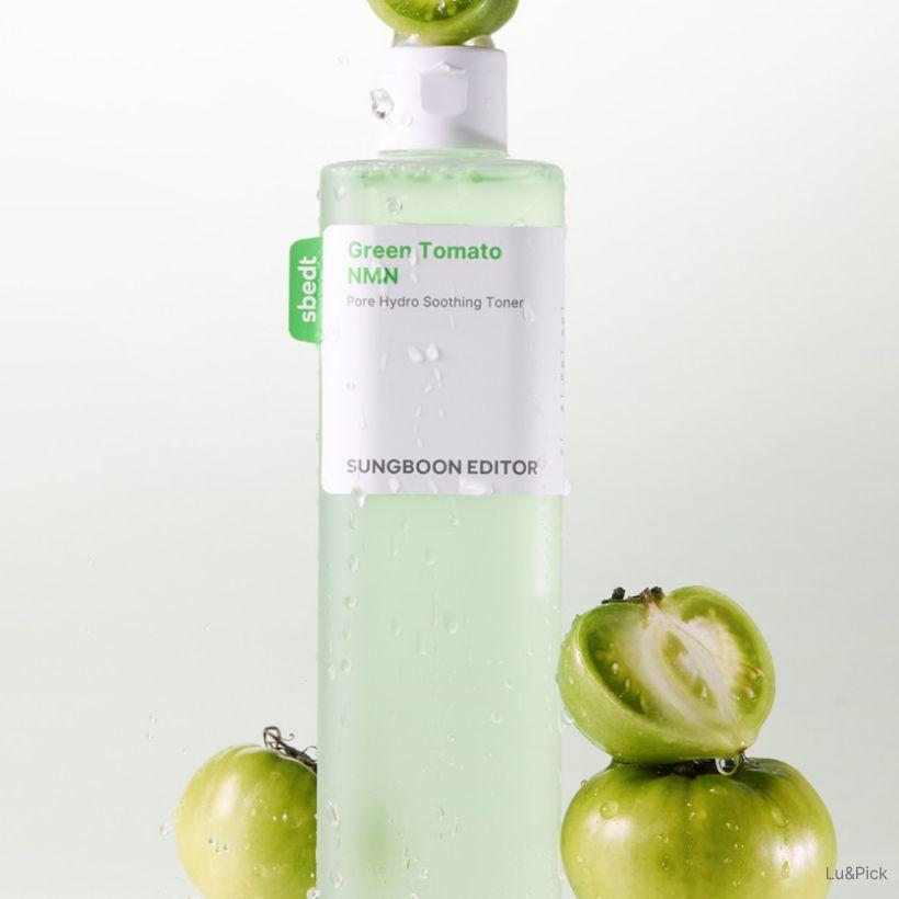 Sungboon Editor Green Tomato Pore Calming NMN Hyaluronic Acid Toner 350ml (+Free gift)