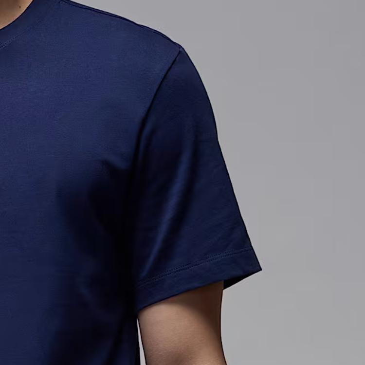 Jordan Mvp Jumpman Ss25 Fashion Comfortable Versatile Soft Short Sleeve T-Shirt Men Tops Navy-Blue IB7522-410