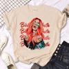 Singer Printed T-Shirt Fashion Trend Short Sleeve Cotton T-Shirt