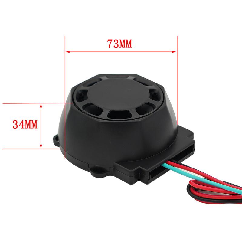 Plastics Adjustable Sensitivity Alarm 12V Motorcycle Anti-Theft Device Warning Horn Alarm Host With 2 Remote Controller