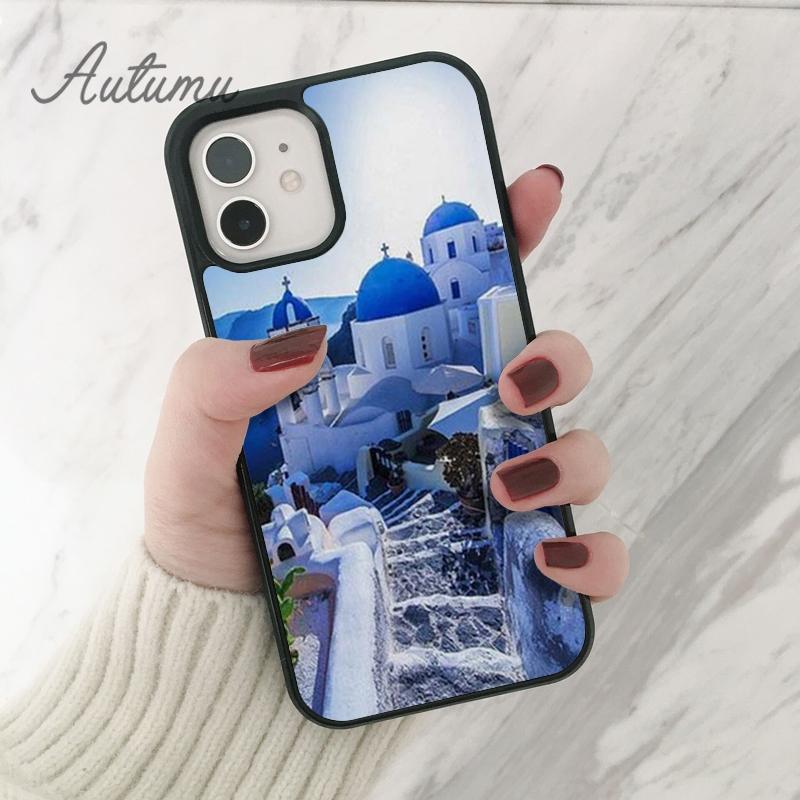 Griechische Griechenland Flagge Karte Telefon Fall für iPhone 11 12 13 14 Pro Max mini X XR XS SE 2020 6 7 8 Plus Samsung Galaxy S21 S22 shell