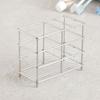 Stainless Steel Toothbrush & Toothpaste Stand (6x12x10cm) Silver