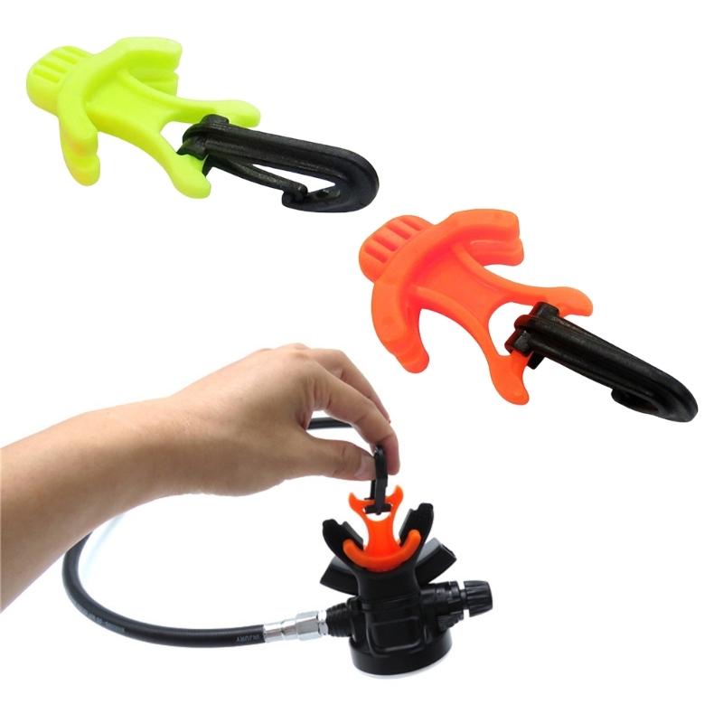 Diving Regulator Octopuses Retainer Mouthpiece Holder with Clip Scubas Diving Octopuses Holder Scubas Diving Accessories