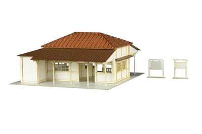 PM Office A PLUM 1/150 Station Building (Kominato Railway) Paper Kit MS082