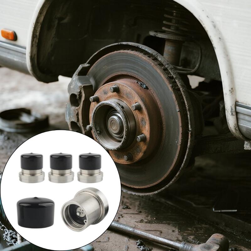 2.441" Corrosion Resistant Bearing Cover Dust Proof Housing Grease Plugs Hub Bearing Cover for Trailer Maintenance