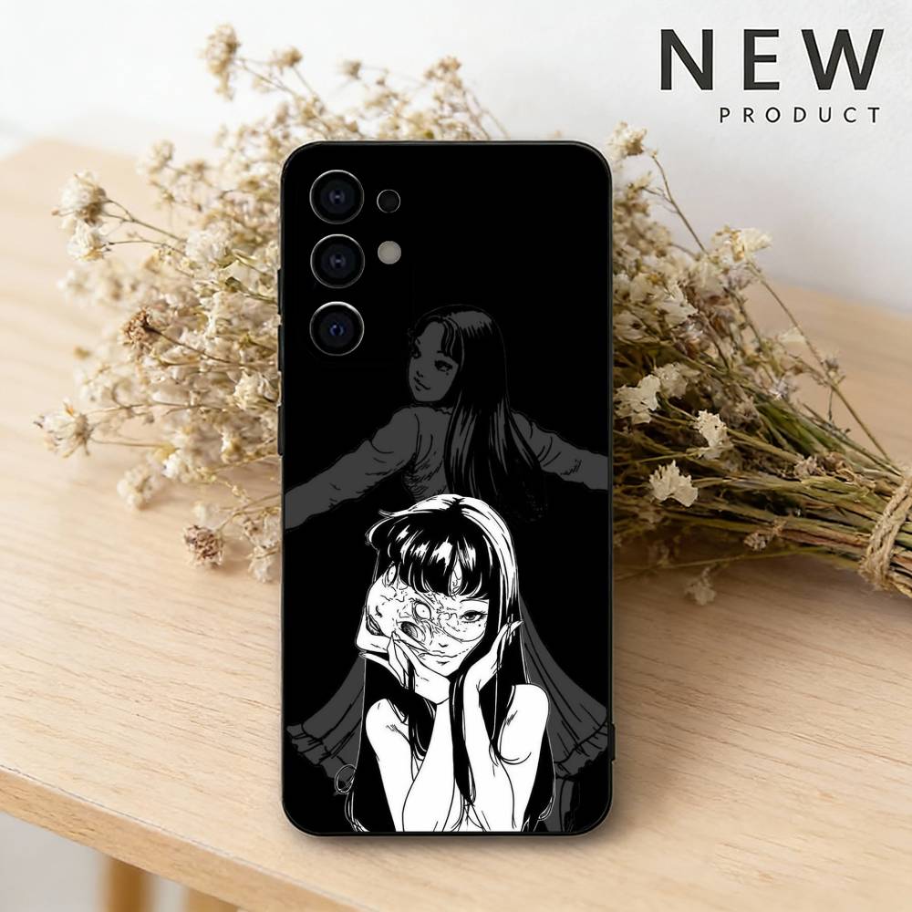 Comics HOT Tomie S phone Case For Samsung S26,25,24,21,22,23,30,20,Ultra,Plus,Fe,Lite Black Soft Cover