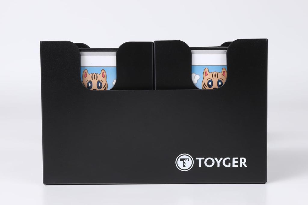 TOYGER Dual Deck Case Type Super Versatile Large Capacity Deck Comes with 2 Separators [Nesting Case] (Black)