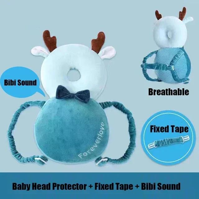 Little Bee Baby Head Protection Hat Soft Plush Anti Fall Pillow Breathable Cute Learning Walking Safety Pad for Toddlers