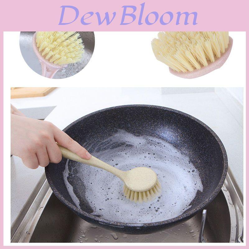 Versatile Long Handle Kitchen Cleaning Brush Perfect For Dish Washing And Pot Care