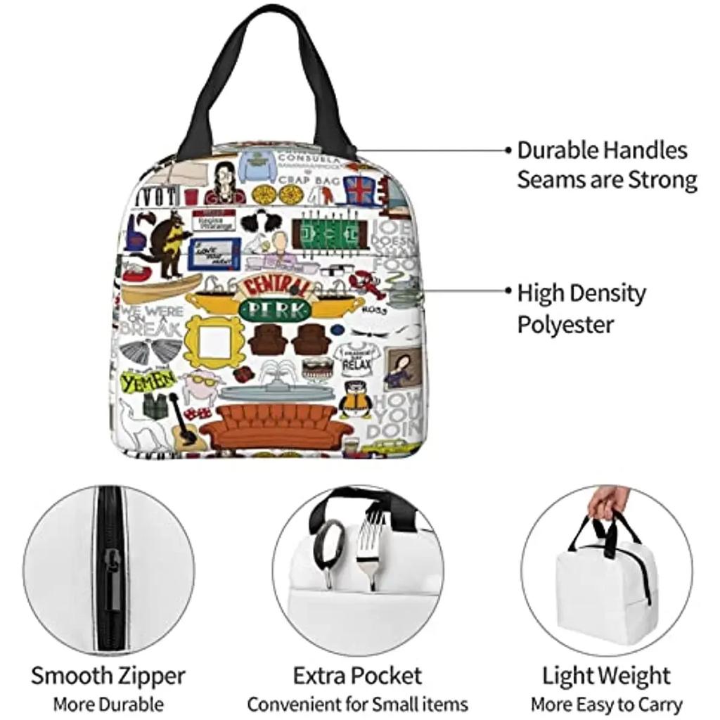 Lunch Bag Insulated Reusable  Thermal  Box Portable Cooler Tote  For Women Men Adults Work Picnic