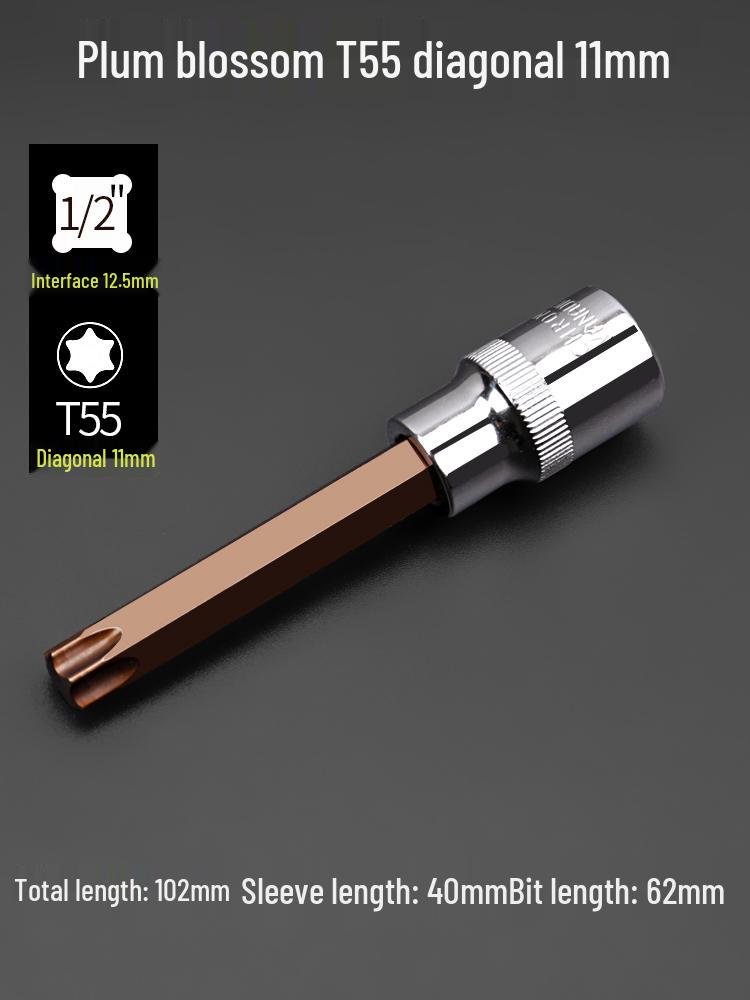 Multibit Screwdriver with Flower, Hexagon, Torx, Spline, and Six-Lobe Heads