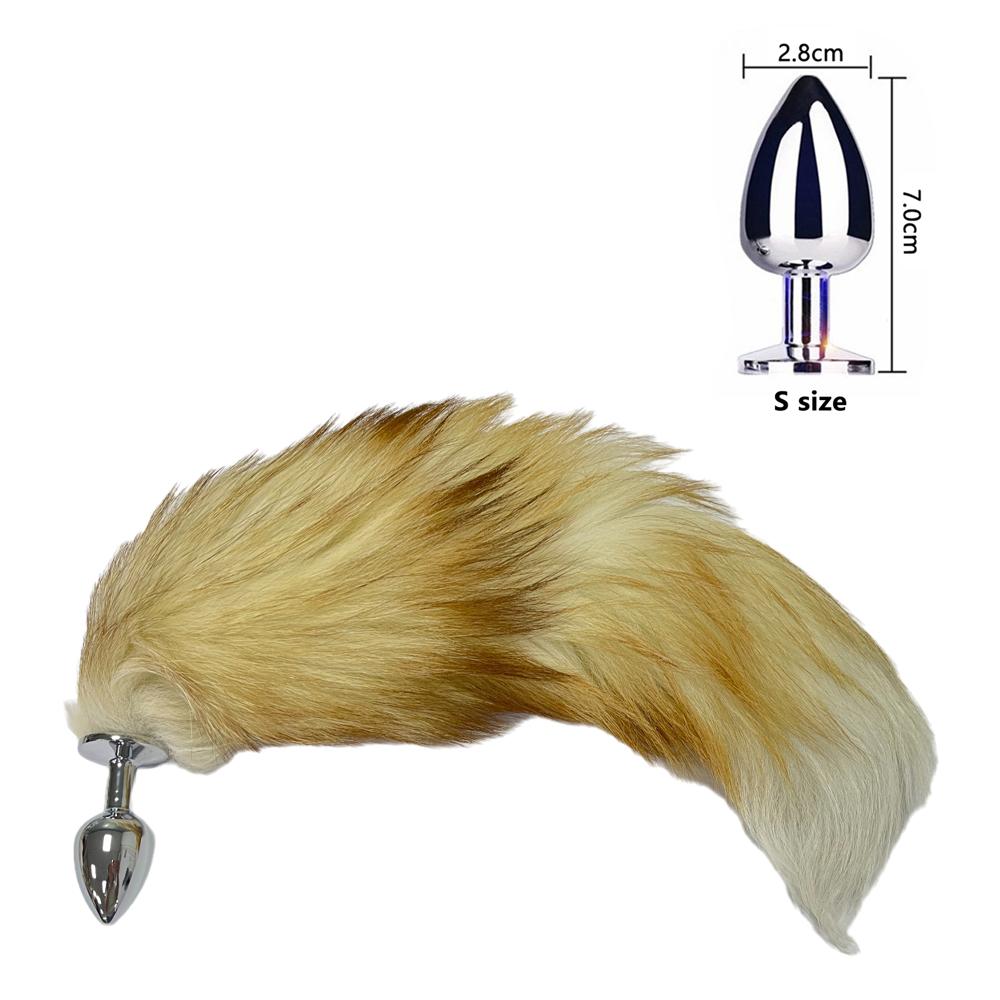 Removable Anal Plug With Tail Sex Toys Woman SM Cosplay Fox Tail Butt Plug Vaginal Stimulation Masturbator For Adults Anal Toy