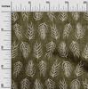 oneOone Cotton Flex Dark Olive Green Fabric Asian Dabu Print Sewing Material Print Fabric By The Yard 40 Inch