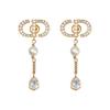 Metal Earrings Women's Gold E1859PTCCY-D301