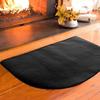 Fireplace Mat Fireproof Indoor Fire Pit Under Grill Mats Protect Floors and Decks From Sparks Embers Black