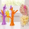 Adorably Designed Treetop Bird Fruit Fork With Vibrant Colors And Practical Use