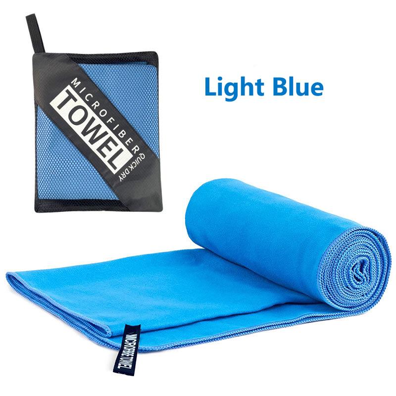Schnelltrocknendes Mikrofaser-Badetuch Super saugfähiges Handtuch für Fitnessstudio/Camping Ultra-kompakt Leichtgewichtig Sport-/Strand-/Reisehandtücher