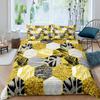 Geometric Duvet Cover Set Queen Size Hexagonal Honeycomb Bedding Set 3D Kids Boys Girls 2/3pcs Comforter Cover Set Pillow Case