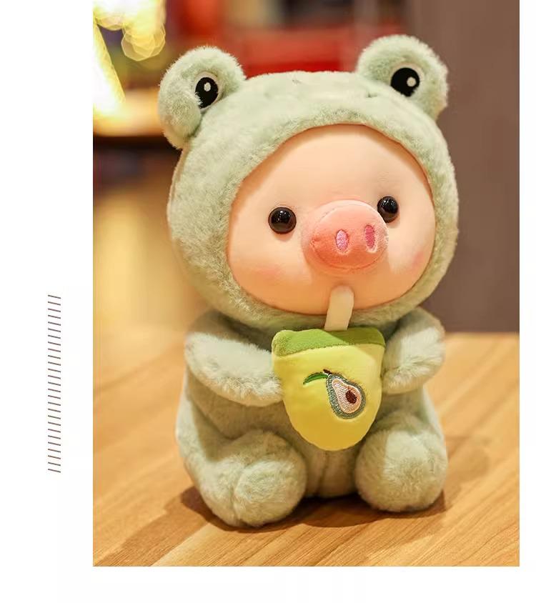 Transformation Milk Tea Pig Plush Toy - Perfect Gift for Kids