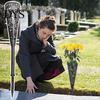 Grave Flower Vase Cemetery Hollow Out Detachable Fixing The with Long Spike Cone-shaped Memorial Gravestone Home Supplies Stake