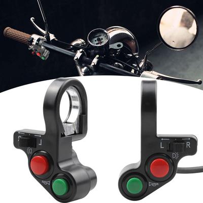 1/2pcs Motorcycle Scooter Electric Bike 7/8" Handlebar Horn Turn Signals Light Controller Switch Modified Parts Handlebar Switch