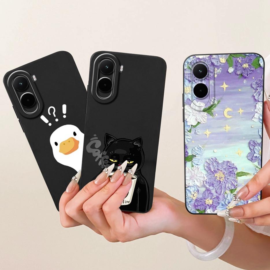 For Xiaomi Poco M7 4G Case Cute Dinosaur Astronaut Painted Cover Soft Silicone Phone Case For Xiaomi Poco M7 Plus M7Plus 5G Bags