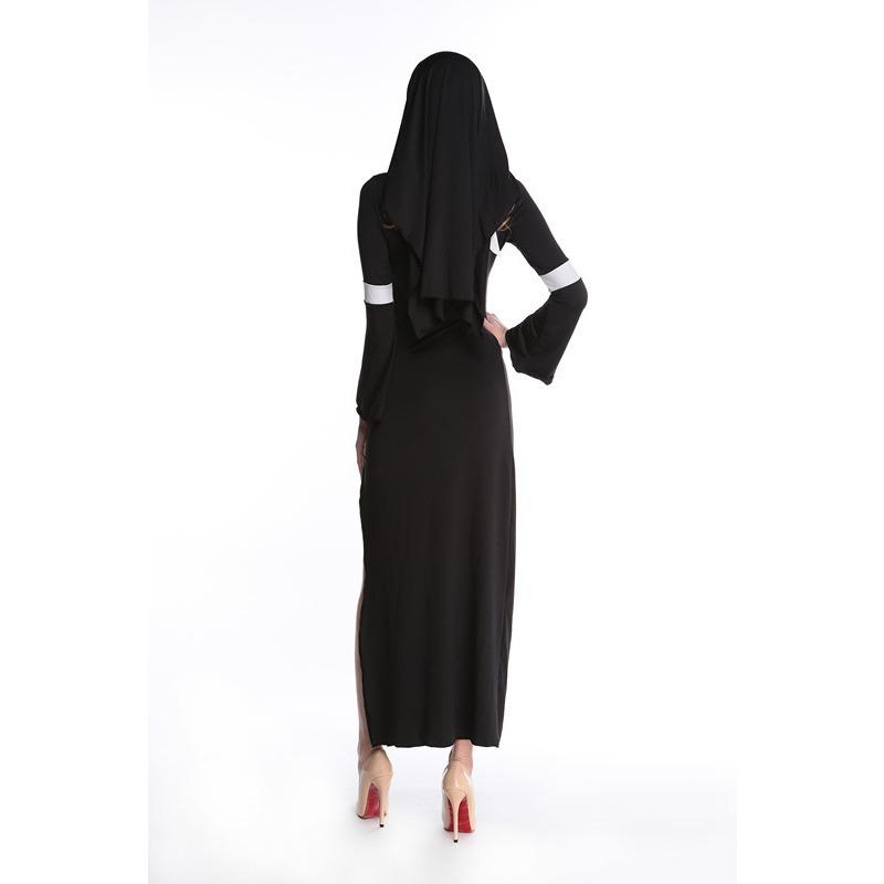 Game Uniform Halloween Cosplay Nun Costume Themed Party Party Stage Costume Performance Costume