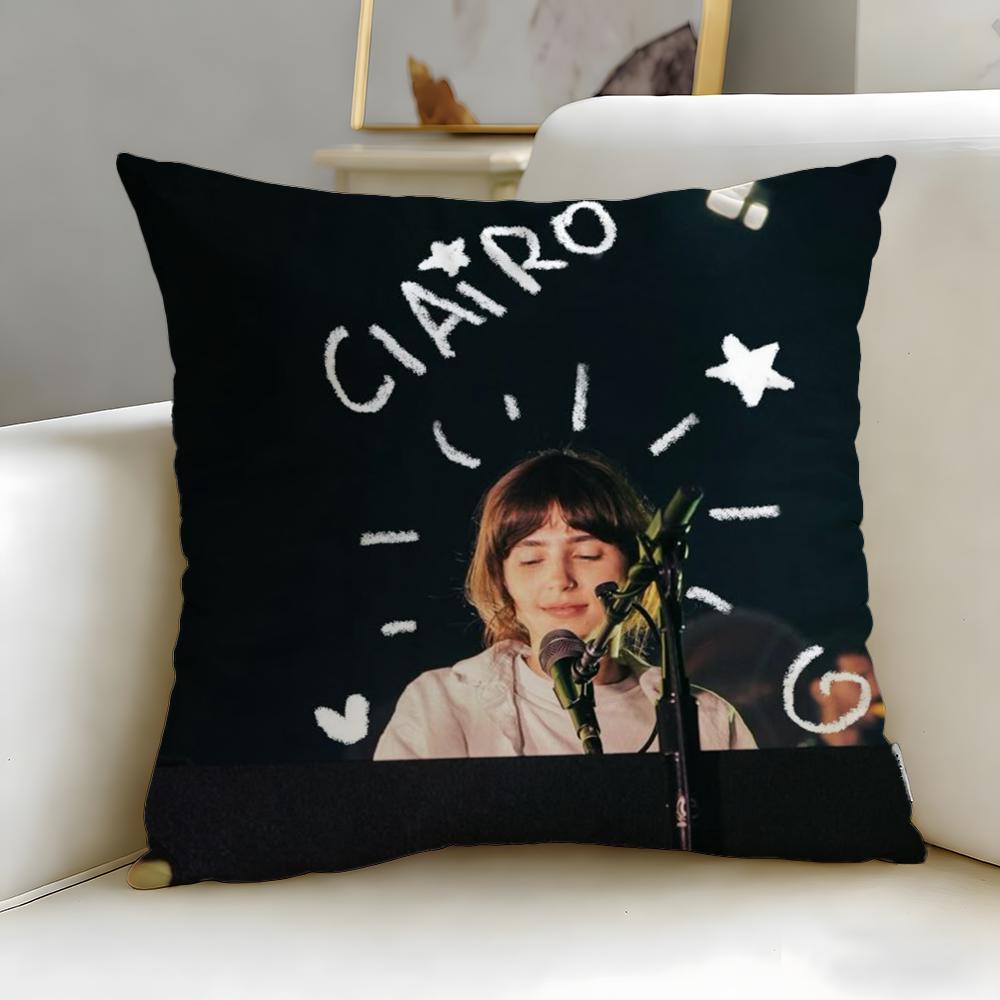 popular singer Clairo Cushion Cover Soft & Easy-Wash Pillow Case – Versatile for Couch, Bed, Travel and Office