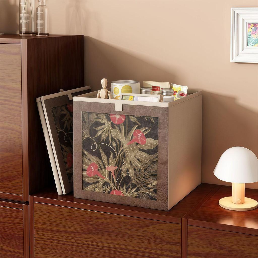 Aufbewahrungskorb aus geflochtenem Imitationsrattan für Spielzeug, Kleidung und Haushaltsgegenstände