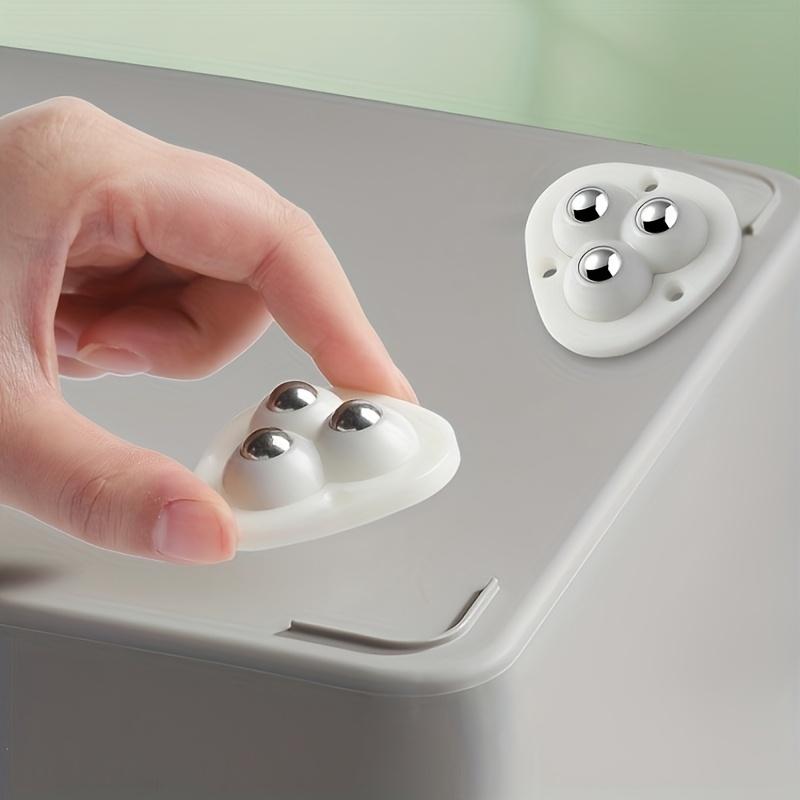 20 Pack Heavy-Duty Self-Adhesive Cast Iron Wheels - 360° Smooth Rotation, Easy To Move for Storage Bins, Furniture, and Trash Cansasters