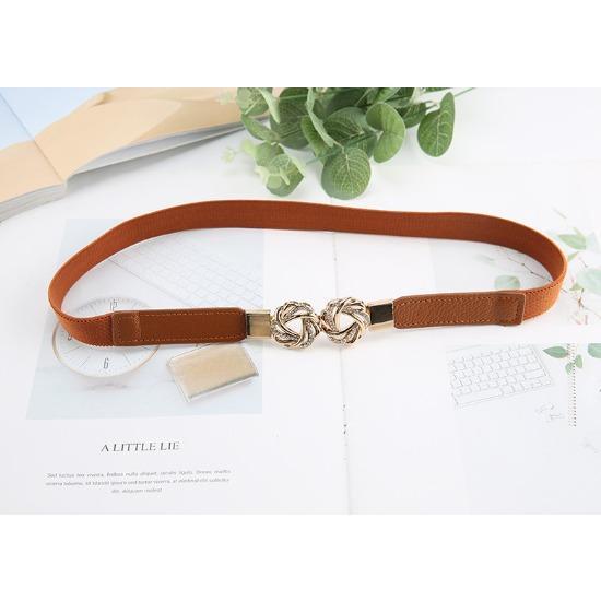 French Single Product Korean Style Temperament Retro Rhinestone Buckle Waist Seal Sweater Jacket Hook Belt Elastic Elastic Belt Women