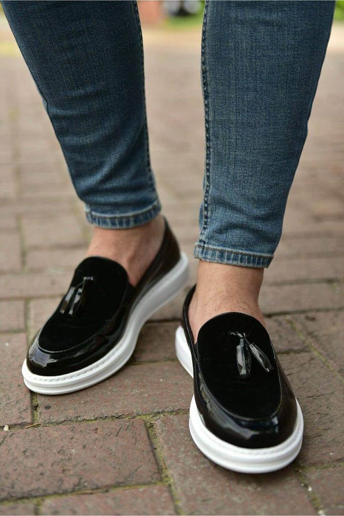Chekich H Neue Kollektion CH002 Klassischer Loafer Pelle Schuh Weiß Schwarz Braun Tan