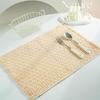 New Chinese Style Cotton-Linen Woven Placemat Coaster & Heat-Resistant Dining Table Mat for Kindergarten.