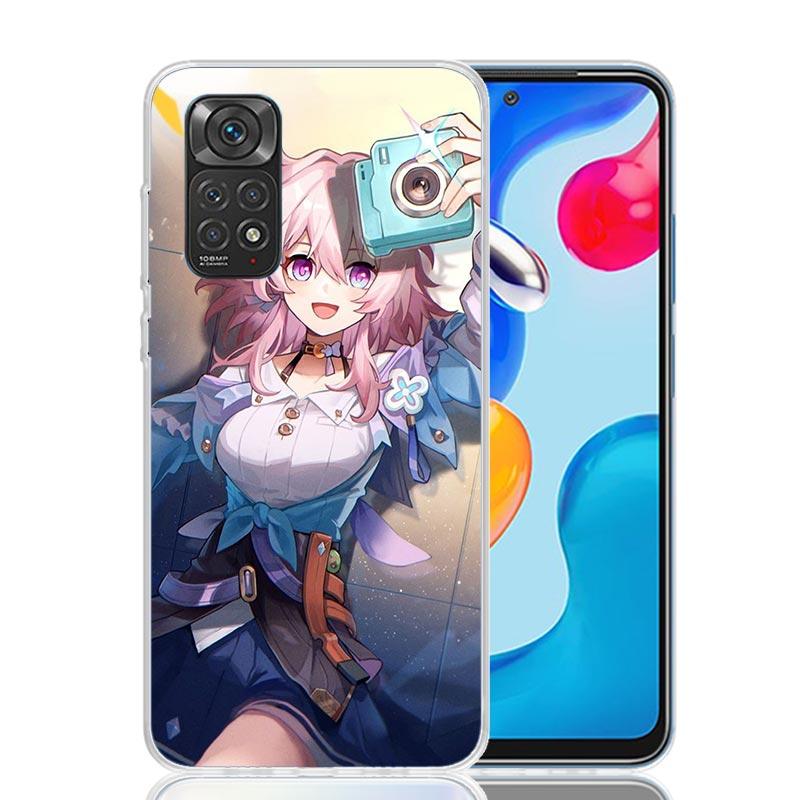 Honkai Star Rail March 7TH Phone Case For Xiaomi Redmi Note 15 14 13 12S 12 Pro Plus 11S 11E 11 11T 10S 10 Art Soft Pattern Cove