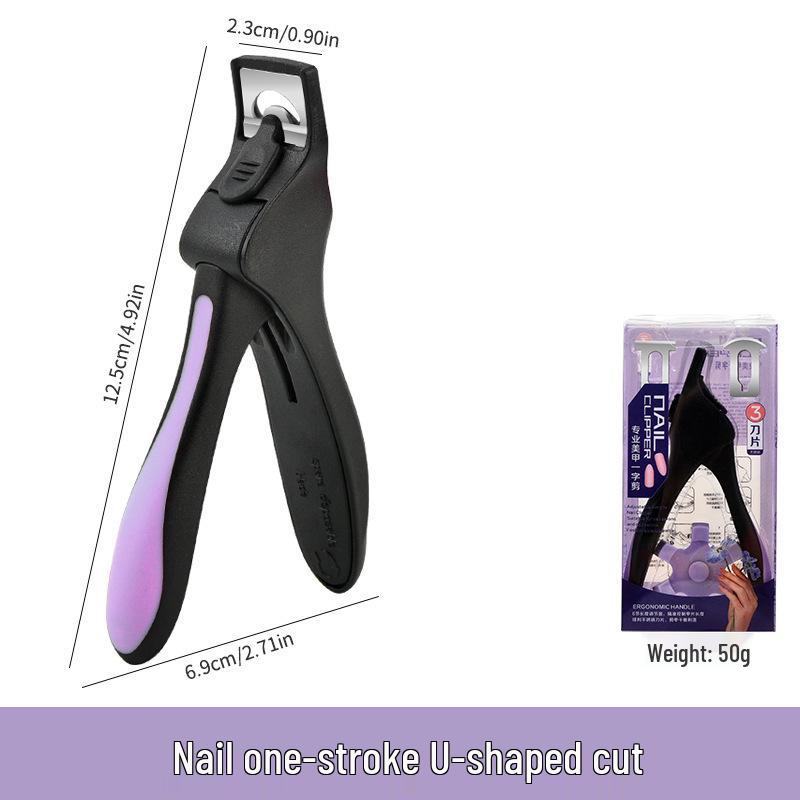 

U-Shaped Anti-Splash Nail Clippers with Scale Dial and Extension