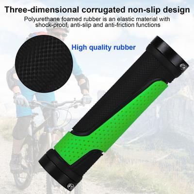 1 Pair Bicycle Handlebar Grip Cover Non-slip Rubber Heavy Duty Universal MTB Road Mountain Bike Handle Grip Sleeve Bicycle Accessories