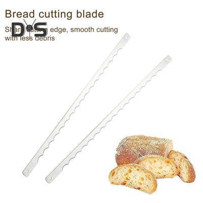 8 pezzi di tagliapasta per pane in acciaio inox, lame di ricambio, lama seghettata per affettare senza sforzo, utensile da cucina multiuso per pane fatto in casa