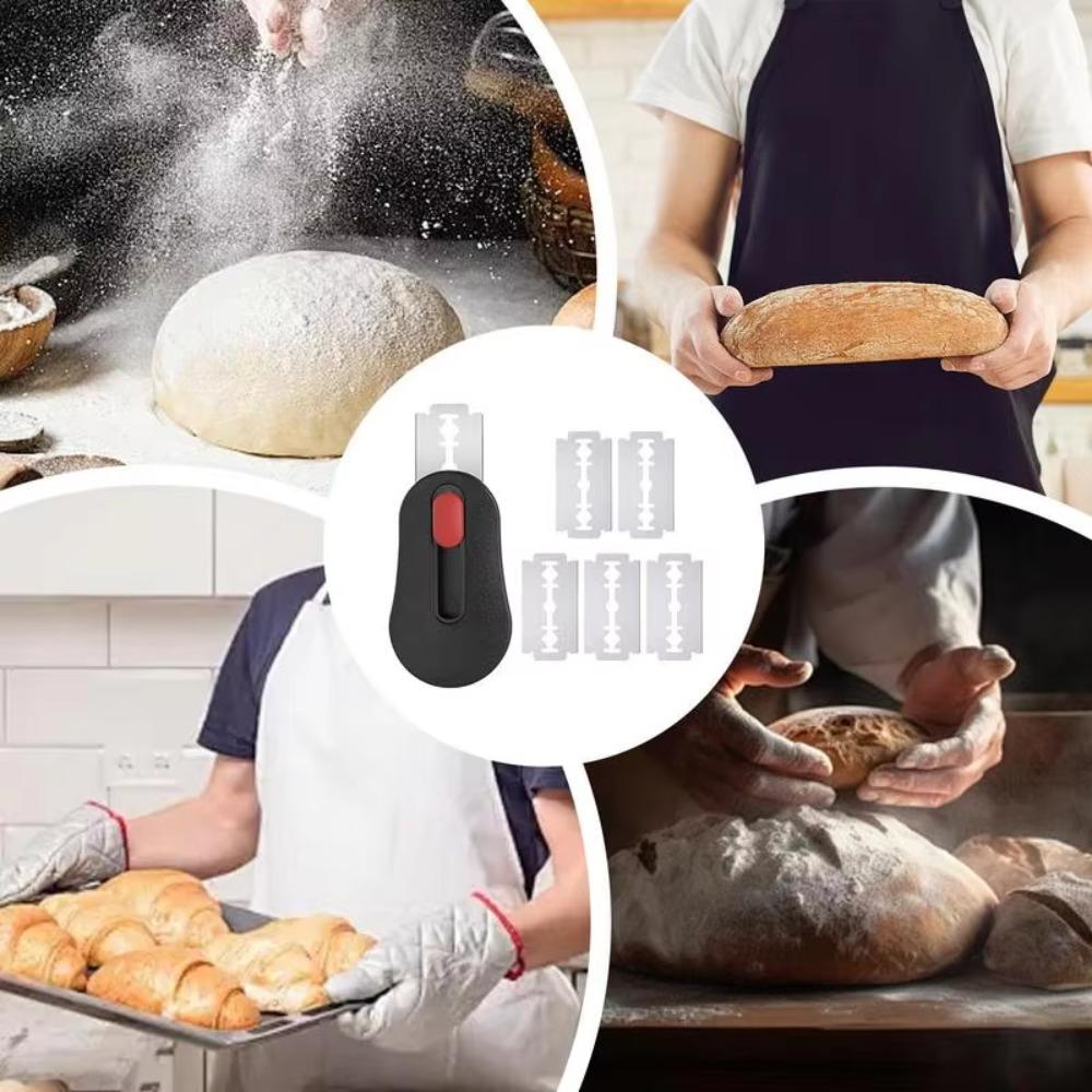 2 Set Retractable Blade Bread Dough Cutter Rust-proof Sourdough Razor  Kitchen