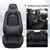 Premium Nappa Leather Car Seat Cushion, Stain-Resistant, Breathable, Full Coverage for All Seasons
