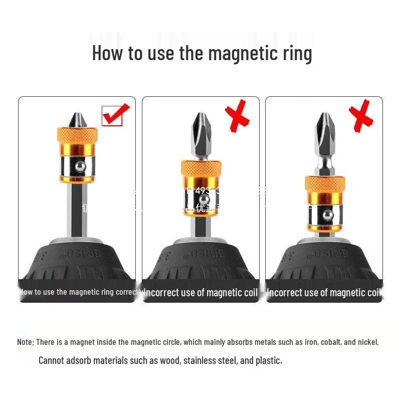 Anti-slip Phillips Magnetic Ring Screwdriver Bit Universal Tool
