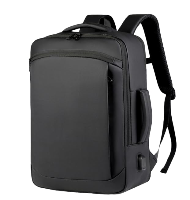 Gyasiona Men's Business Backpack, Waterproof, Lightweight, 15.6-inch Laptop Backpack with USB Charging Port, Multifunctional, Stain-Resistant,