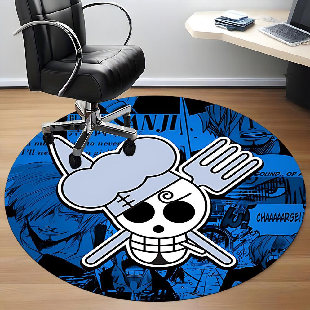 1pc Straw Hat Office Round Area Rug, Under Office Chairs Bedroom Living Room Home Decor  A1022139
