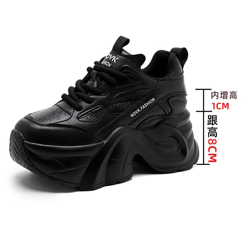 Fashionable Platform Sneakers for Women's Shoes Autumn and Winter 2025 New High-end Casual Inner Height Increase Daddy Shoes for Women Versatile
