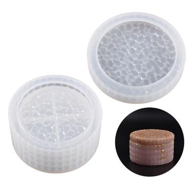 Stampi per Scatole in Resina con Diamanti e Coperchi, Stampo in Silicone a Vaso 3D, Stampo per Scatola Contenitore per Gioielli per Colata in Resina, Decorazioni per la Casa