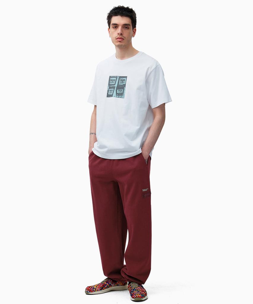 THISISNEVERTHAT Multi Zip Sweatpant Burgundy