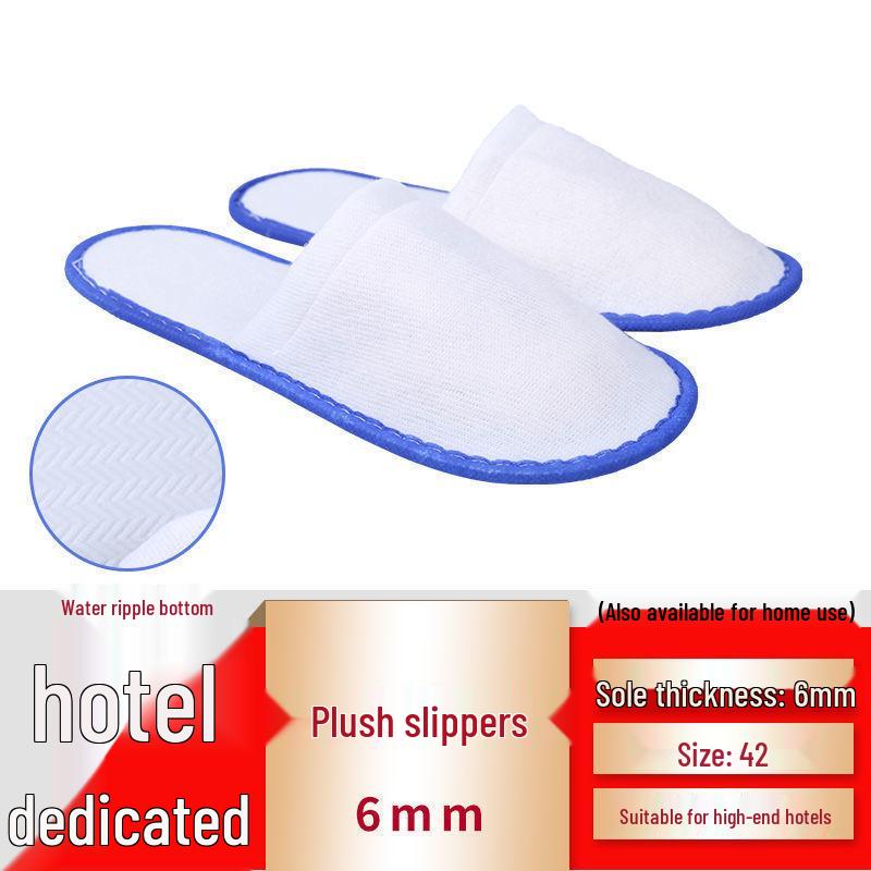 Customizable Gold-Edge Disposable Slippers for Hotels & Travel