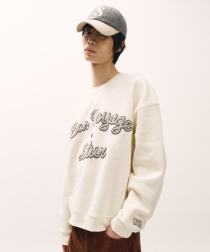 Seteo Bon Voyage Boucle Brushed Sweatshirt Cream