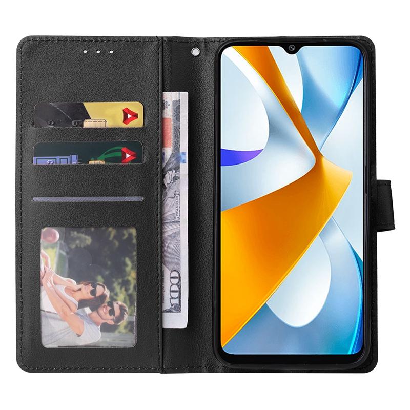 Para Xiaomi Poco C40 Capa de Couro em sPara Coque Xiaomi Poco C40 PocoC40 C 40 Capa Estilo Clássico Carteira Flip Capa de Telefone Fundas