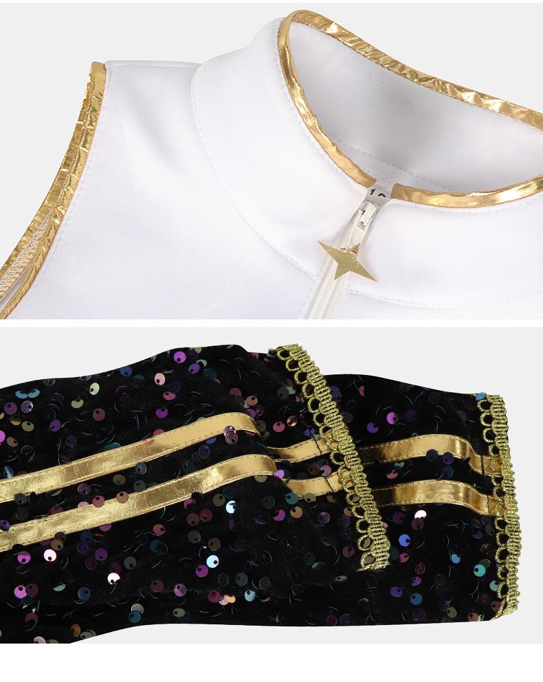 Black Gold K-pop Demon Hunter Girl Group Cosplay Costume for Kids - Cos Lumi, Zoy, Mila